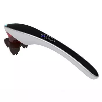 Ручной массажер для тела BODY MASSAGER c ИК-прогревом, Черный