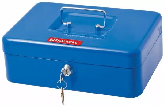 Сейф переносной BRAUBERG 290335, синий