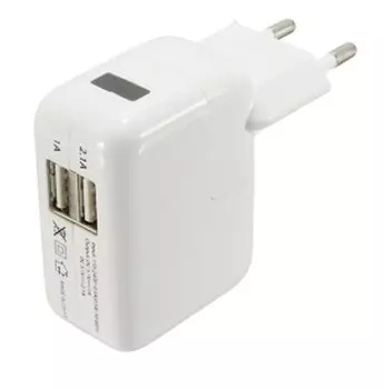 Сетевое зарядное устройство (розетка) 2USB Iphone, в упаковке