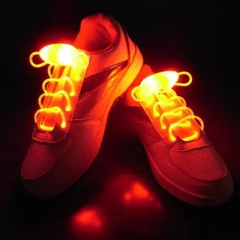Шнурки с LED подсветкой, Оранжевый