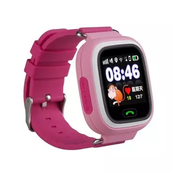 Smart Baby Watch Q80 - умные детские часы с GPS, Розовый