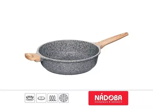 Сотейник Nadoba Mineralica 728426, 28 см, серый