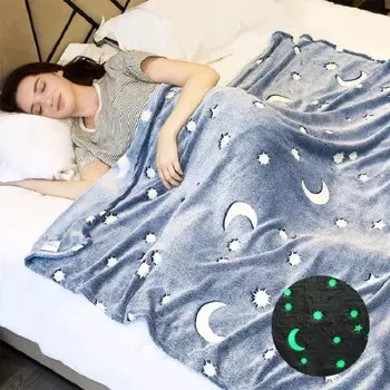 Светящийся в темноте плед Magic Glow in the Dark Blanket