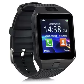 Умные часы Smart Watch DZ09, Черный, Черный ремешок