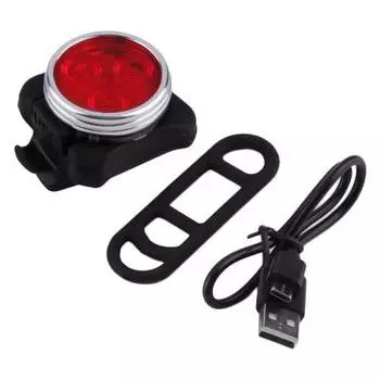 Универсальный фонарь для велосипеда LED Light Combo Zecto Drive HJ-030, USB, красный
