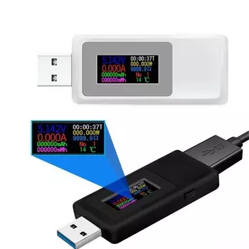 USB-тестер, чёрный