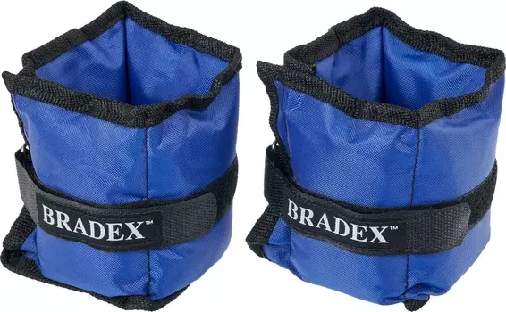 Утяжелители для рук и ног Bradex SF 0742, 2 шт.*1,5 кг, синие, полиэстер