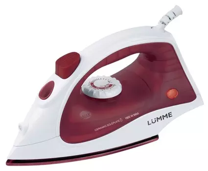 Утюг LUMME LU-1131 бордовый гранат/белый