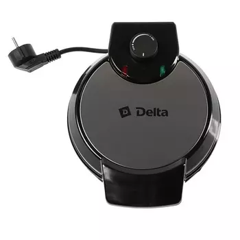 Вафельница DELTA DL-032 700Вт черная Классика