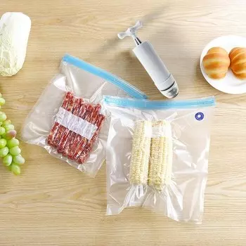 Вакуумный пакет с молнией, L (26х34 см)