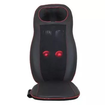 Вибромассажная накидка с роликами для шеи Neck and Back Massage Cushion (черная)