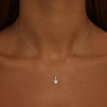 Серебряное колье с перламутром MIE