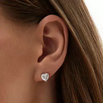 Серебряные серьги-гвоздики Sophia с фианитами 7 мм MIE