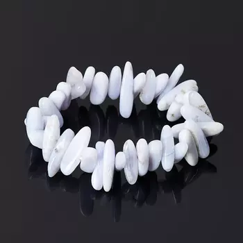 Браслет агат голубой 16 см