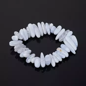 Браслет агат голубой 17 см