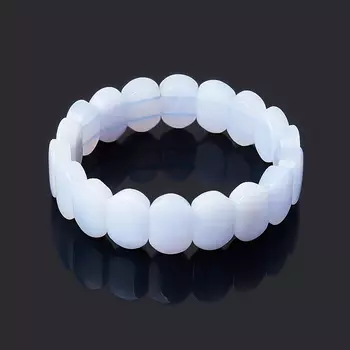 Браслет агат голубой 18 см