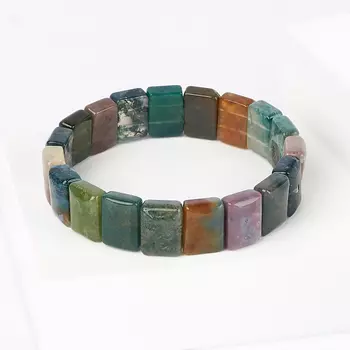 Браслет агат моховой 19 см