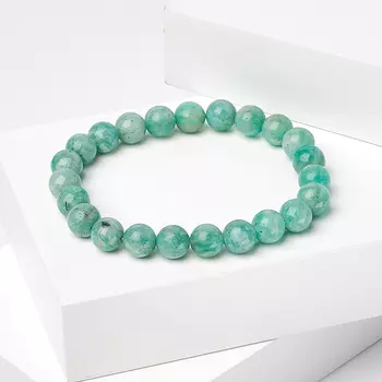 Браслет амазонит 8 мм 17 см