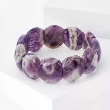 Браслет аметист 19 см