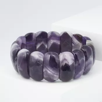 Браслет аметист 19 см