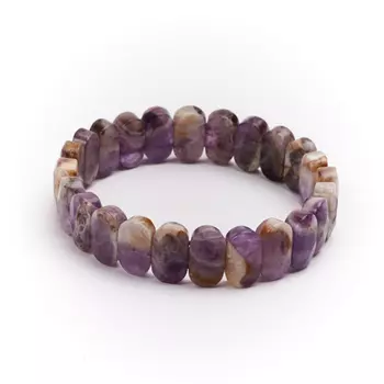 Браслет аметист огранка 19 см