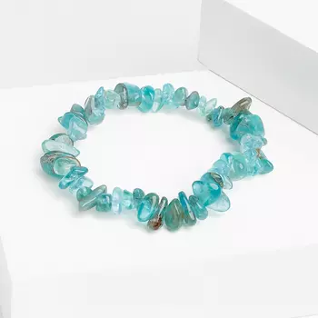 Браслет апатит голубой 15 см