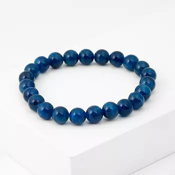 Браслет апатит синий 8 мм 16 см