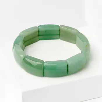 Браслет авантюрин зеленый 17 см