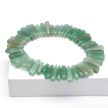 Браслет авантюрин зеленый 17 см