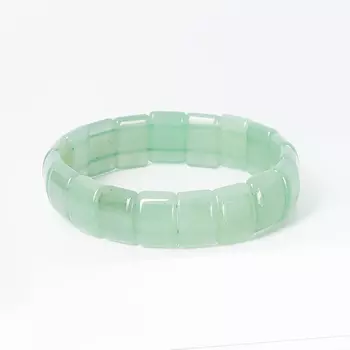 Браслет авантюрин зеленый 17 см