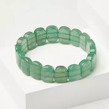 Браслет авантюрин зеленый 18 см
