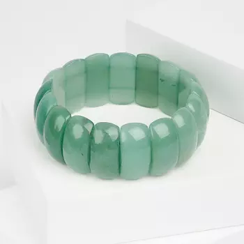 Браслет авантюрин зеленый 18 см