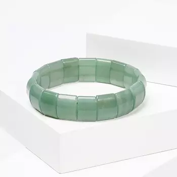 Браслет авантюрин зеленый 18 см