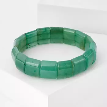 Браслет авантюрин зеленый 19 см