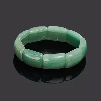 Браслет авантюрин зеленый 19 см