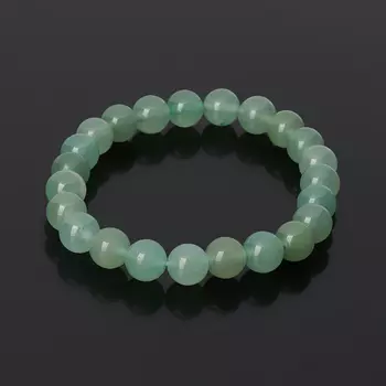 Браслет авантюрин зеленый 8 мм 17 см