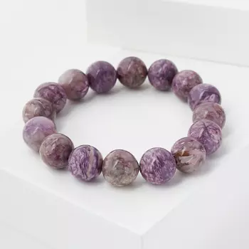 Браслет чароит 12 мм 16 см