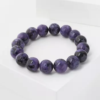 Браслет чароит 12 мм 16 см