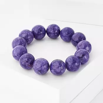 Браслет чароит 14 мм 15 см