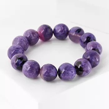 Браслет чароит 14 мм 16 см