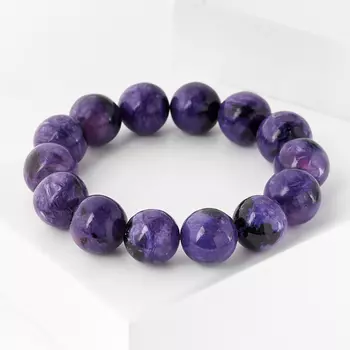 Браслет чароит 15 мм 17 см