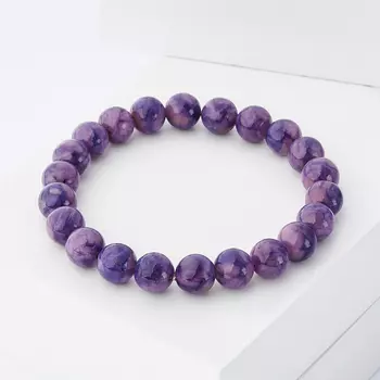 Браслет чароит 8 мм 17 см