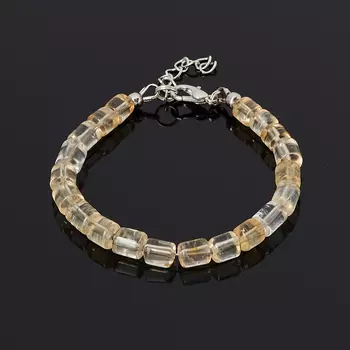 Браслет цитрин (биж. сплав) 16 см (+3 см)