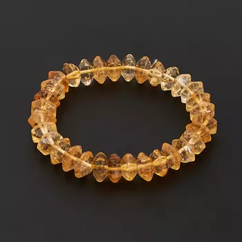 Браслет цитрин огранка 18 см