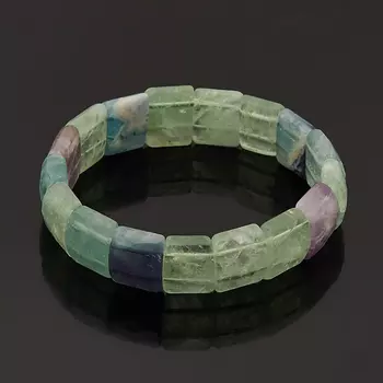 Браслет флюорит огранка 19 см