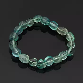 Браслет флюорит зеленый 17 см