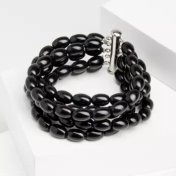 Браслет гагат (биж. сплав) 17 см