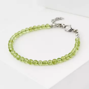 Браслет хризолит (биж. сплав, сталь хир.) 4 мм 16 см (+3 см)