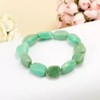 Браслет хризопраз 15 см