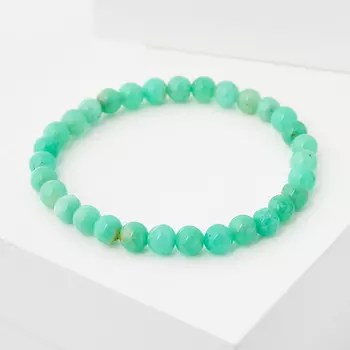 Браслет хризопраз 6 мм 17 см